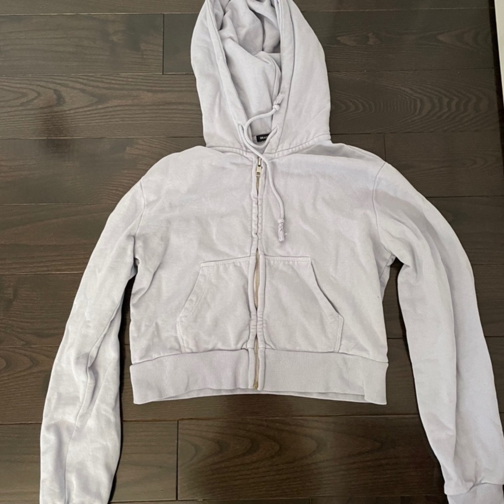 Brandy Melville Cropped Zip Up
